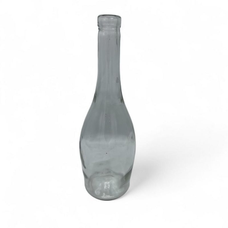 بطری اشکی 750 میلی لیتر شفاف چوب پنبه خور