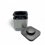 14012-3.jpg جار چهار گوش استیل بلور کوچک K2